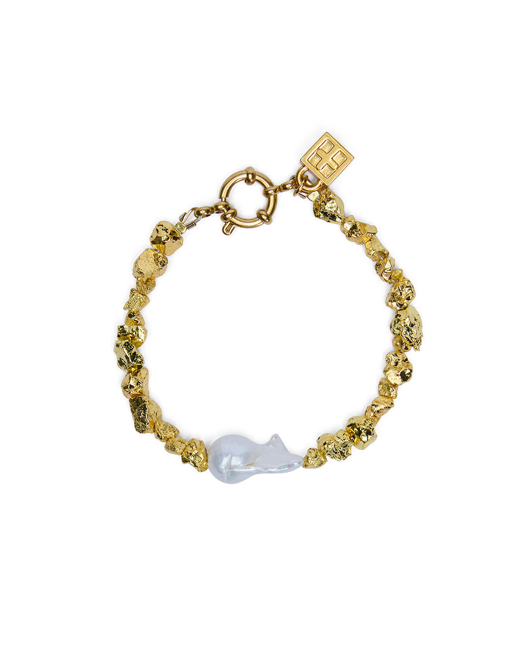 Uncut Gold Bracelet Jewellery - Gold