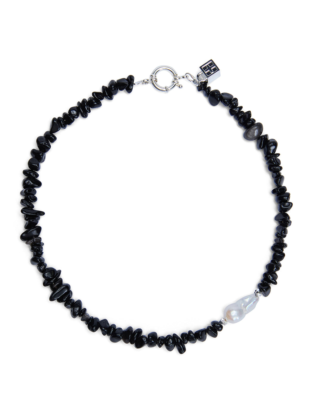 Uncut Noir Choker Jewellery - Black