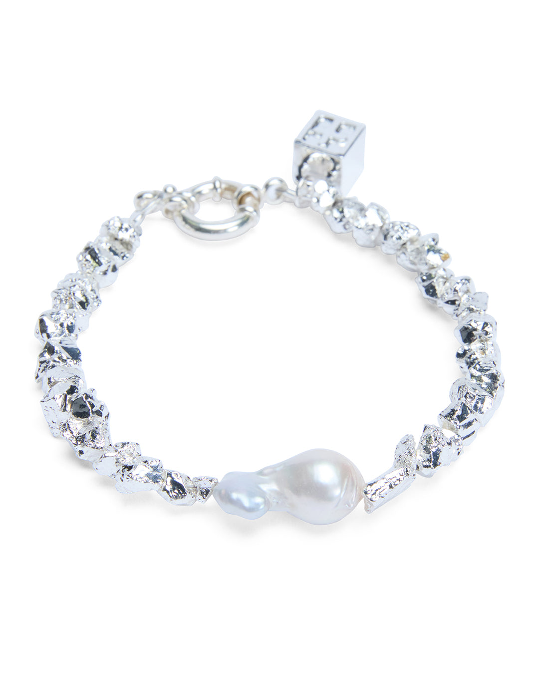 Uncut Silver Bracelet Jewellery - Silver