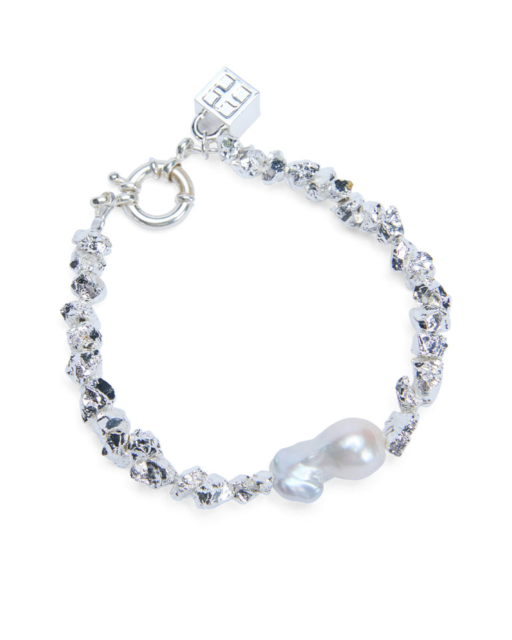 Uncut Silver Bracelet Jewellery - Silver