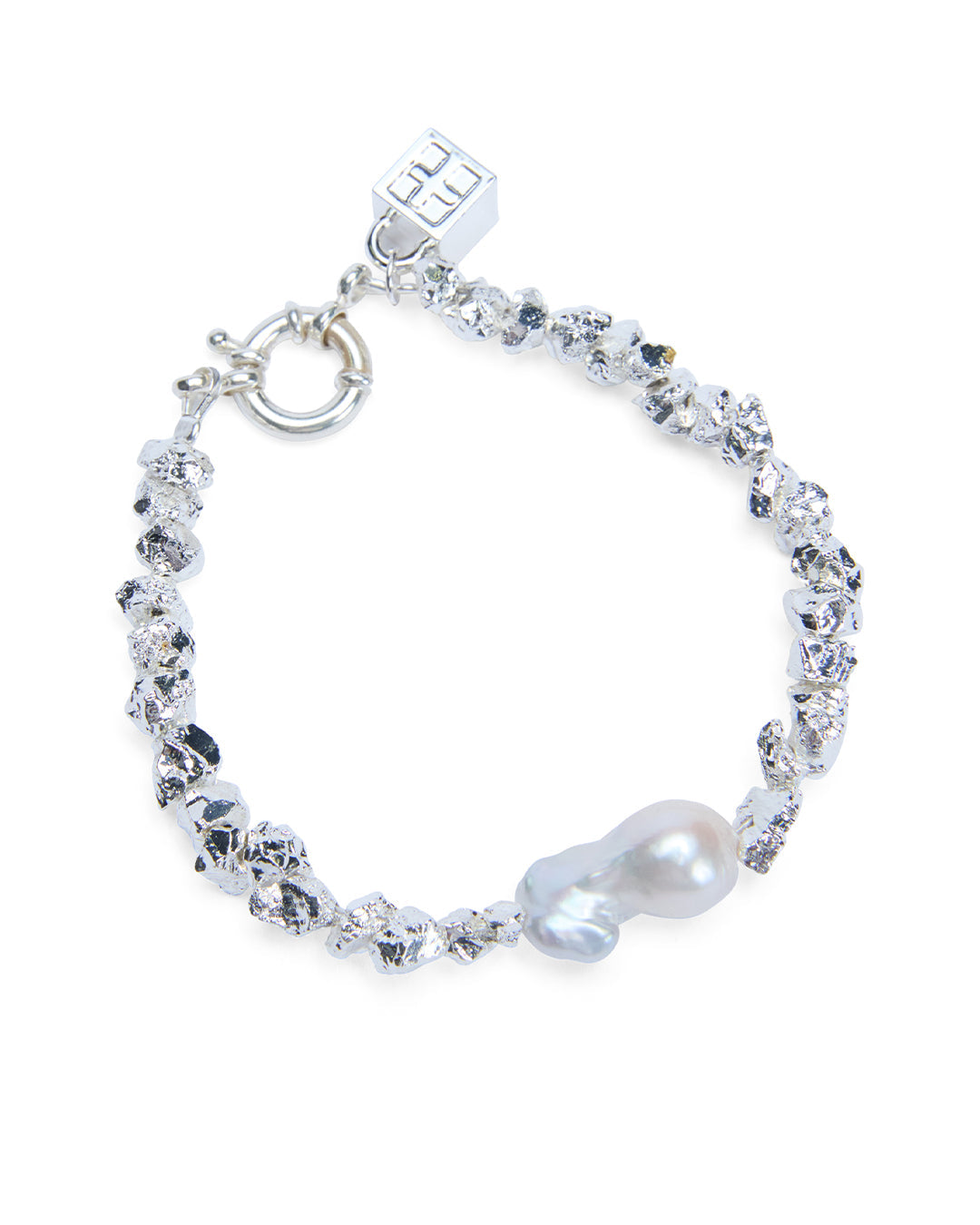 Uncut Silver Bracelet Jewellery - Silver