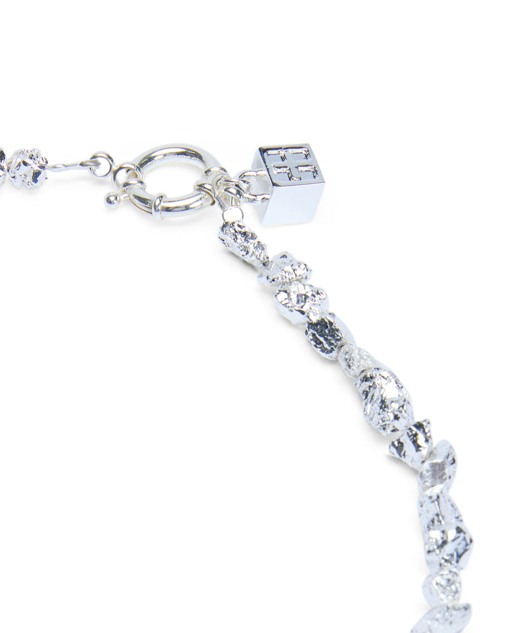 Uncut Silver Choker Jewellery - Silver