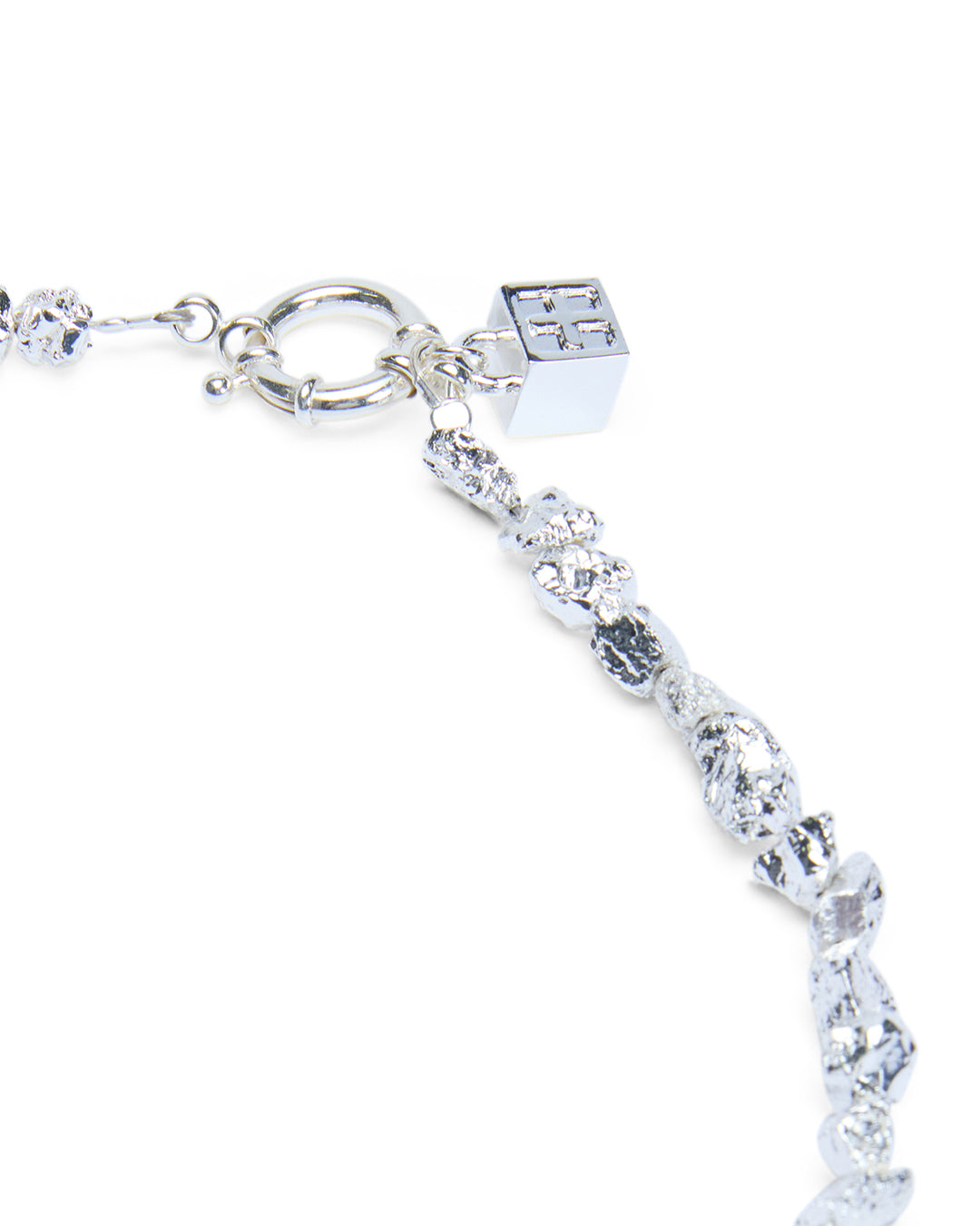 Uncut Silver Choker Jewellery - Silver