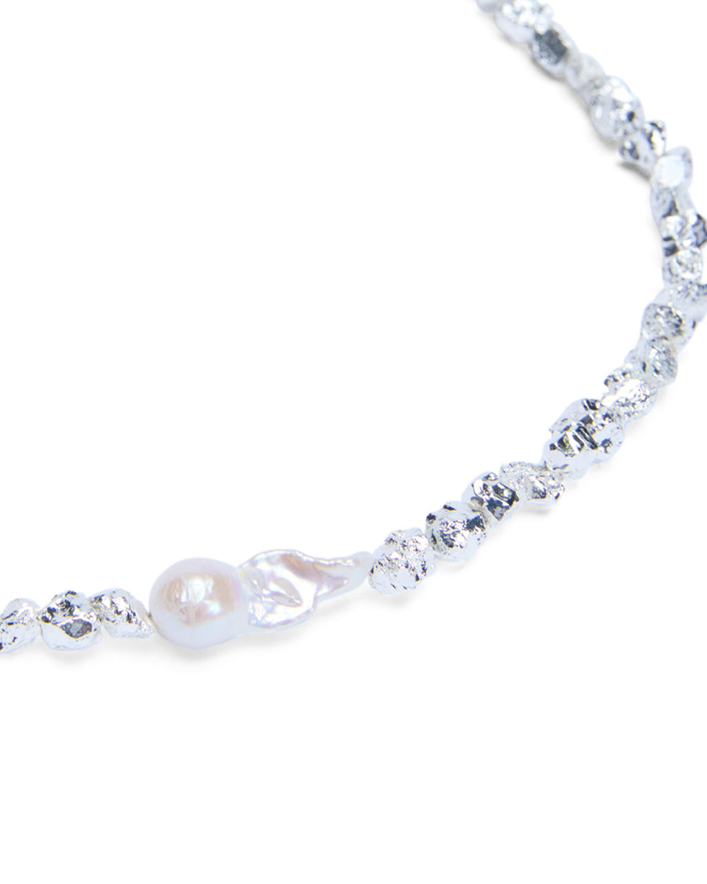 Uncut Silver Choker Jewellery - Silver