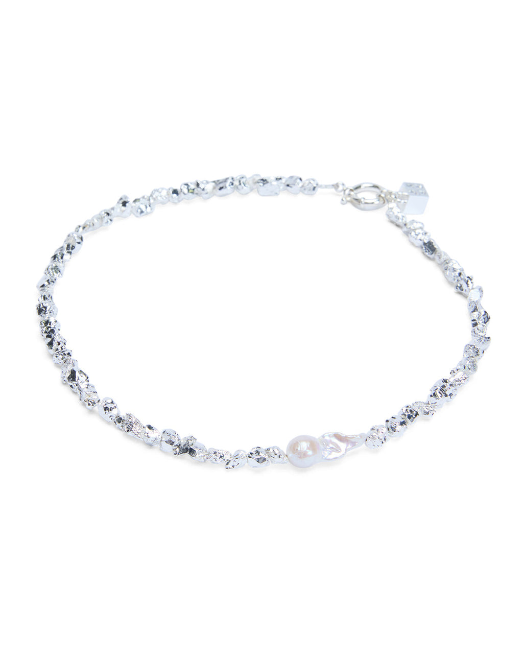 Uncut Silver Choker Jewellery - Silver