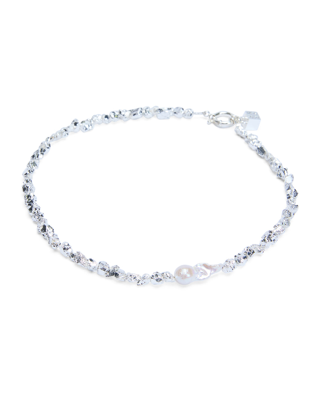Uncut Silver Choker Jewellery - Silver