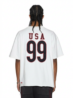 Mens Usa Ekcess Ss Tee Tru White Oversized Tees - White