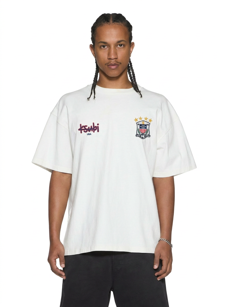 Mens Usa Ekcess Ss Tee Tru White Oversized Tees - White