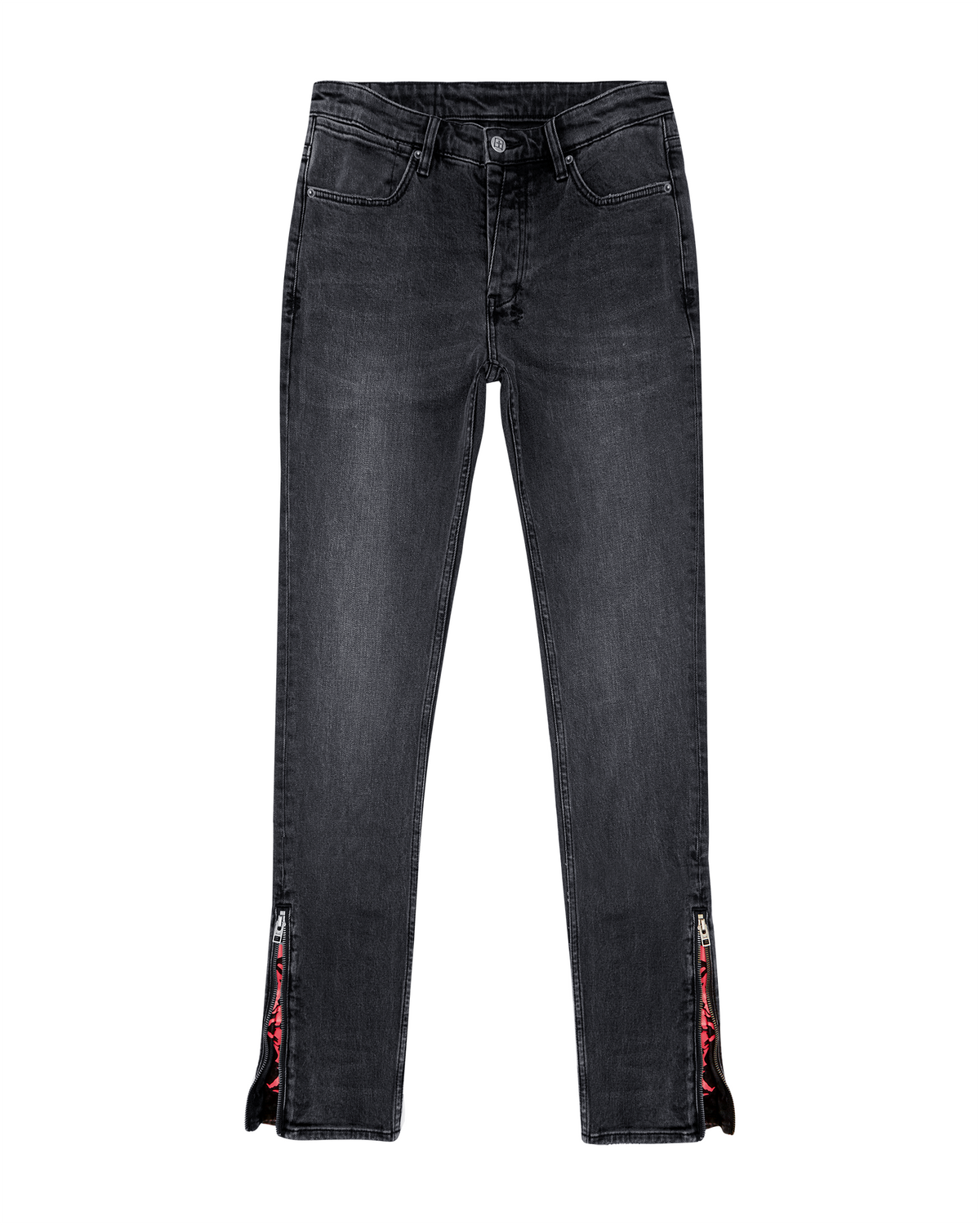 Mens Van Winkle Angst Chamber Skinny Denim Jeans - Black