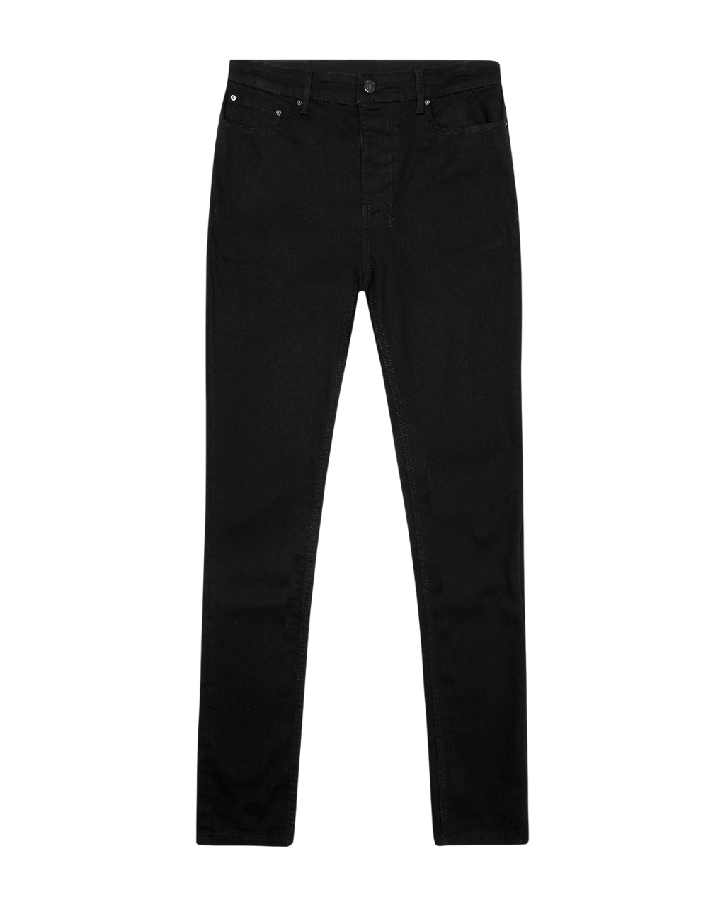 Mens Van Winkle Black Rebel Skinny Denim Jeans - Black