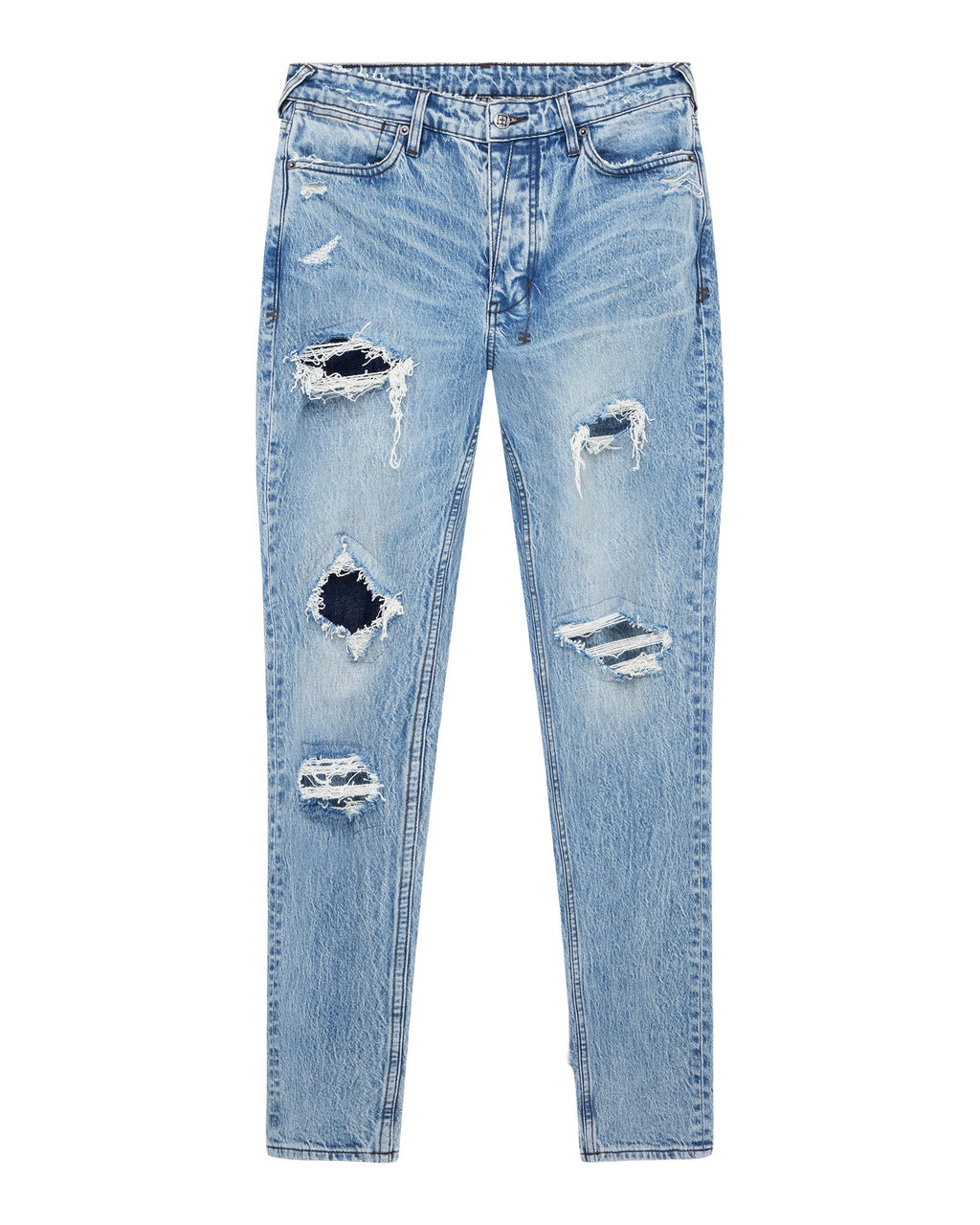 Mens Van Winkle Painter Repair Skinny Denim Jeans - Denim