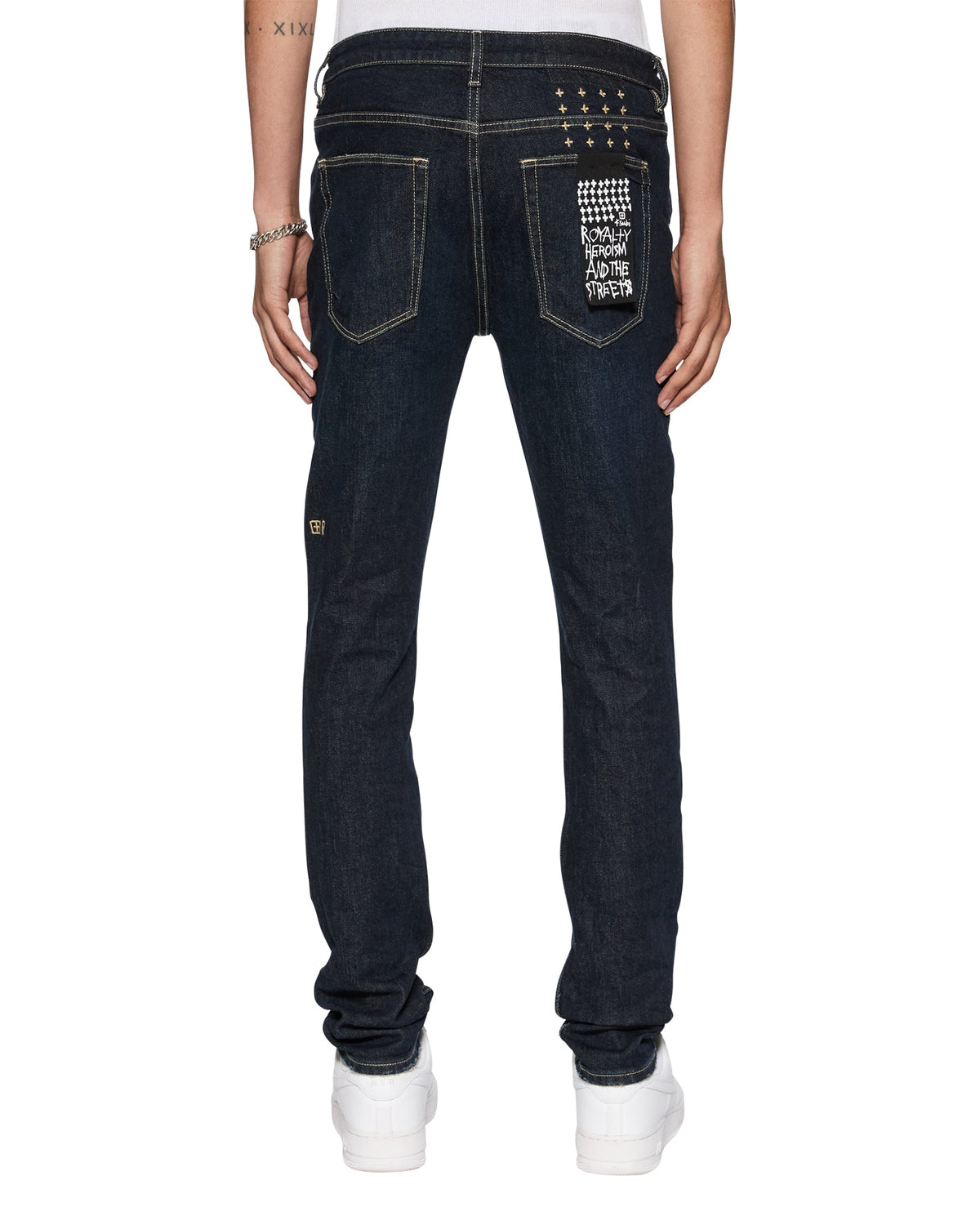 Mens Van Winkle Rinsed Skinny Denim Jeans - Denim