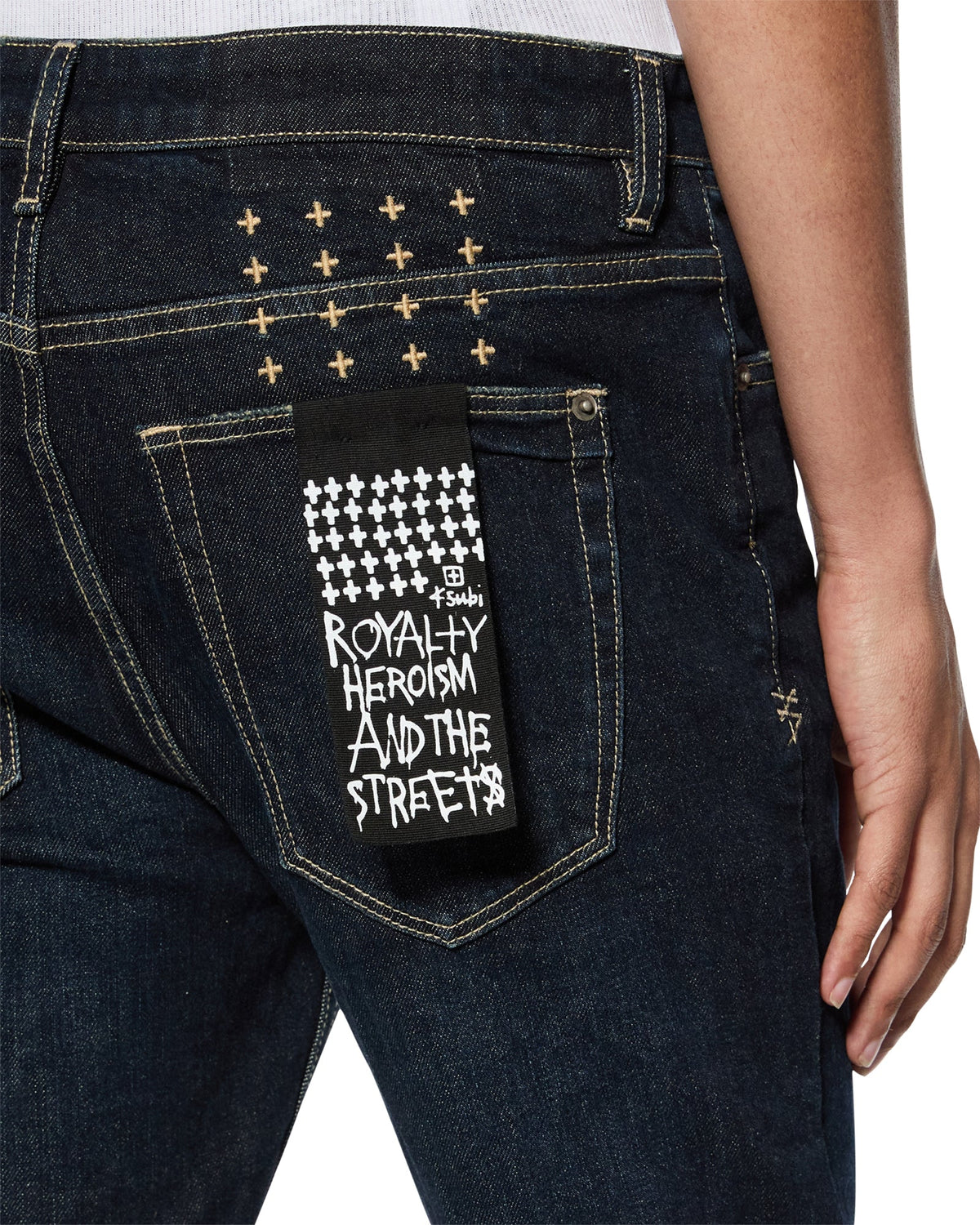 Mens Van Winkle Rinsed Skinny Denim Jeans - Denim