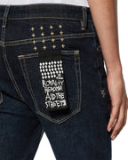 Mens Van Winkle Rinsed Skinny Denim Jeans - Denim