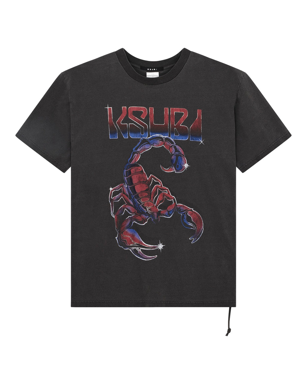 Mens Venom Ekcess Ss Tee Faded Black Oversized Tees - Black