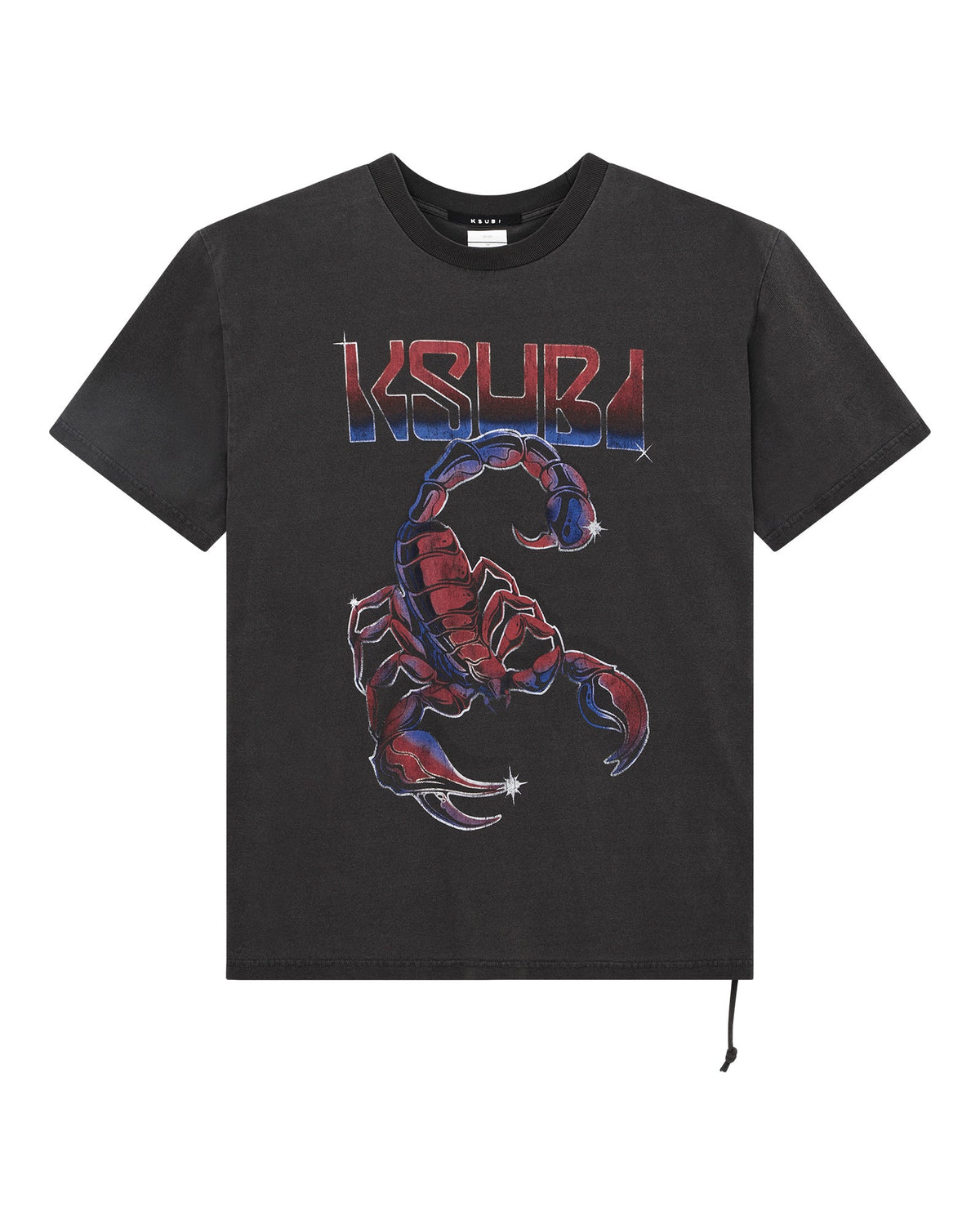 Mens Venom Ekcess Ss Tee Faded Black Oversized Tees - Black