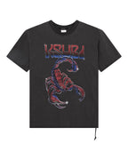 Mens Venom Ekcess Ss Tee Faded Black Oversized Tees - Black