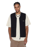 Mens Battler Vest Black Relaxed Fashion Tops - Black