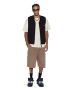 Mens Battler Vest Black Relaxed Fashion Tops - Black