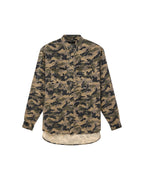 Mens Vulture Ls Shirt Camo Regular Shirts - Green