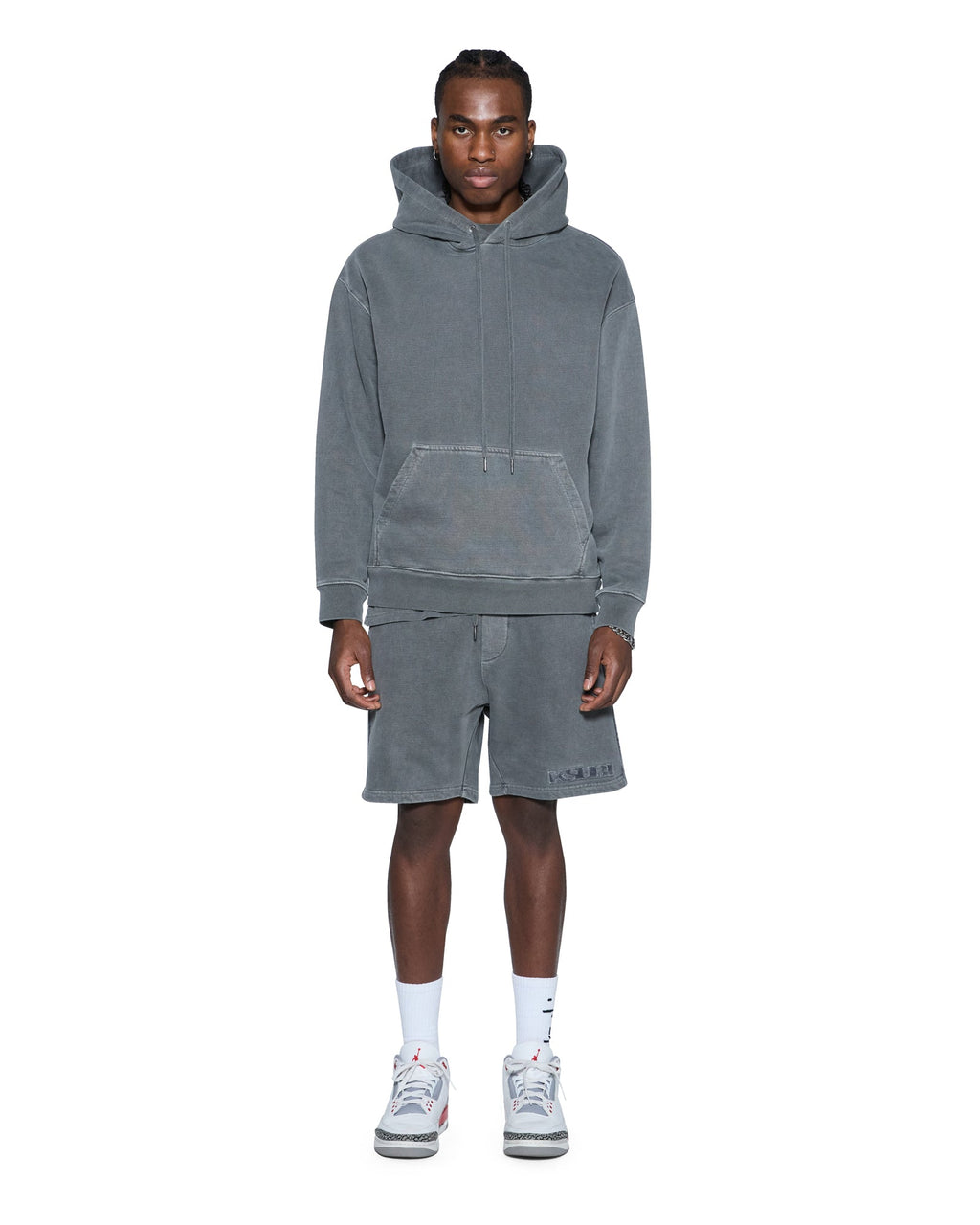Mens 4x4 Luxe Synthesis Trak Short Charcoal Regular Walkshorts - Grey