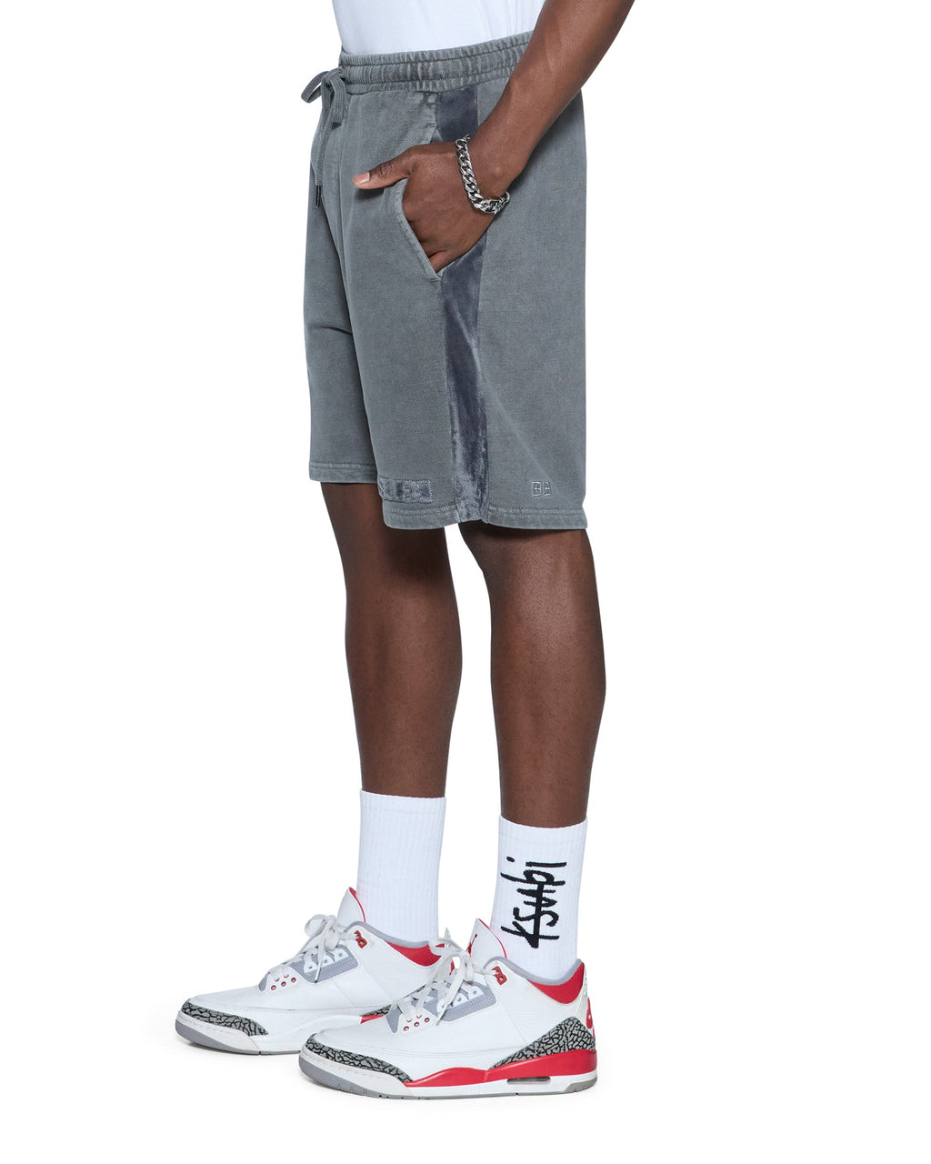 Mens 4x4 Luxe Synthesis Trak Short Charcoal Regular Walkshorts - Grey