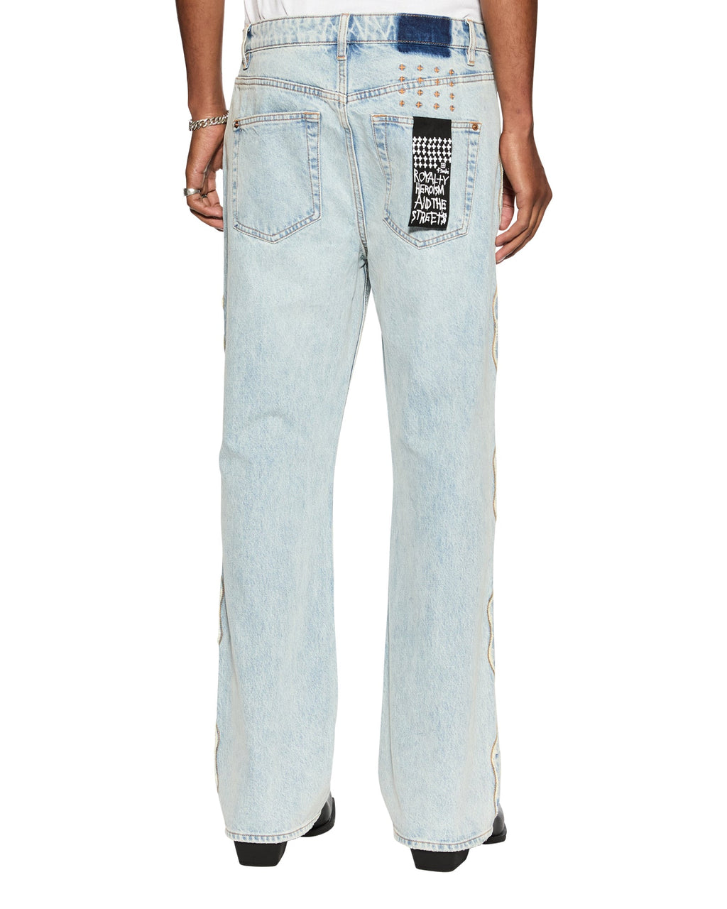 Mens Bronko Paragon Kraft Bootcut Denim Jeans - Denim