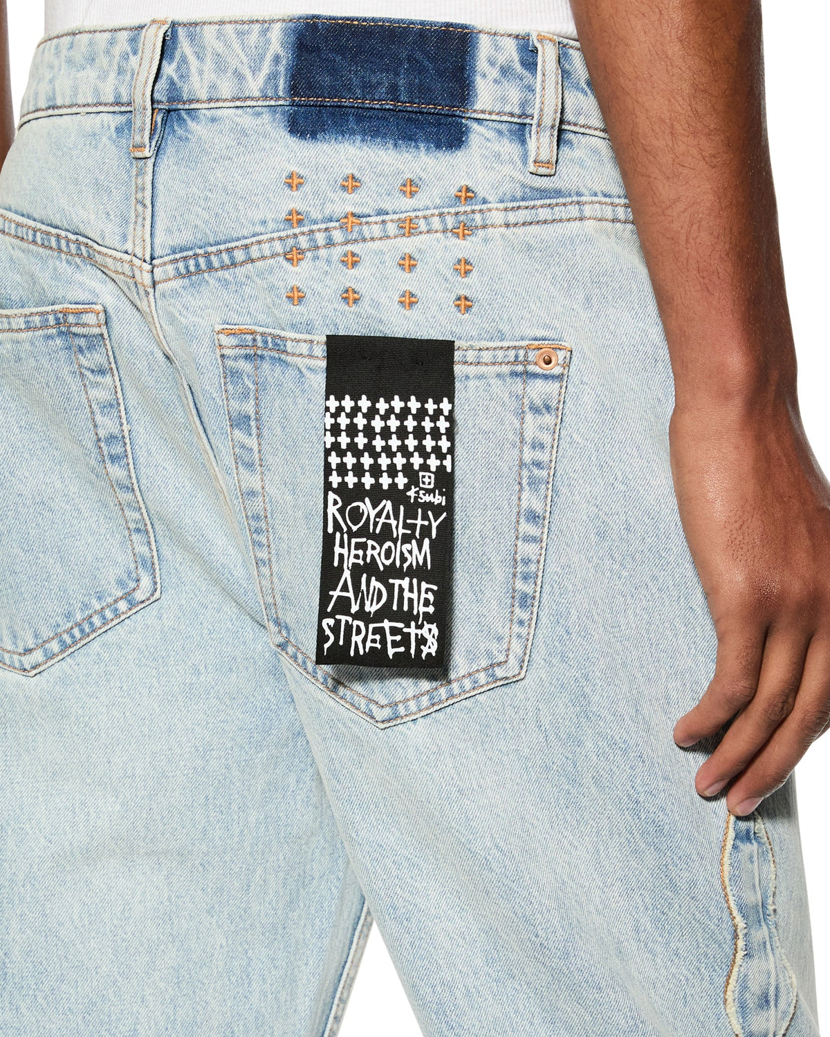 Mens Bronko Paragon Kraft Bootcut Denim Jeans - Denim