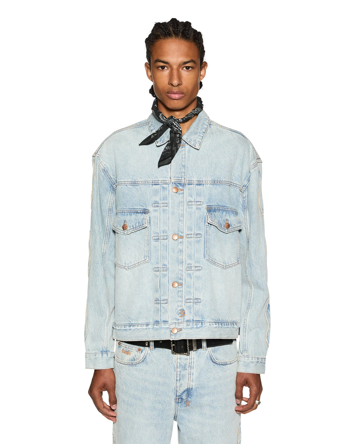 Mens Doubledown Oh G Jacket Paragon Kraft Oversized Jackets - Denim