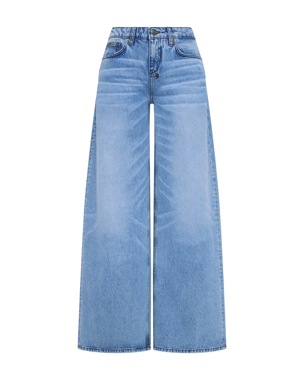 Womens Dropout Jean Mercer Blue Relaxed Denim Jeans - Denim