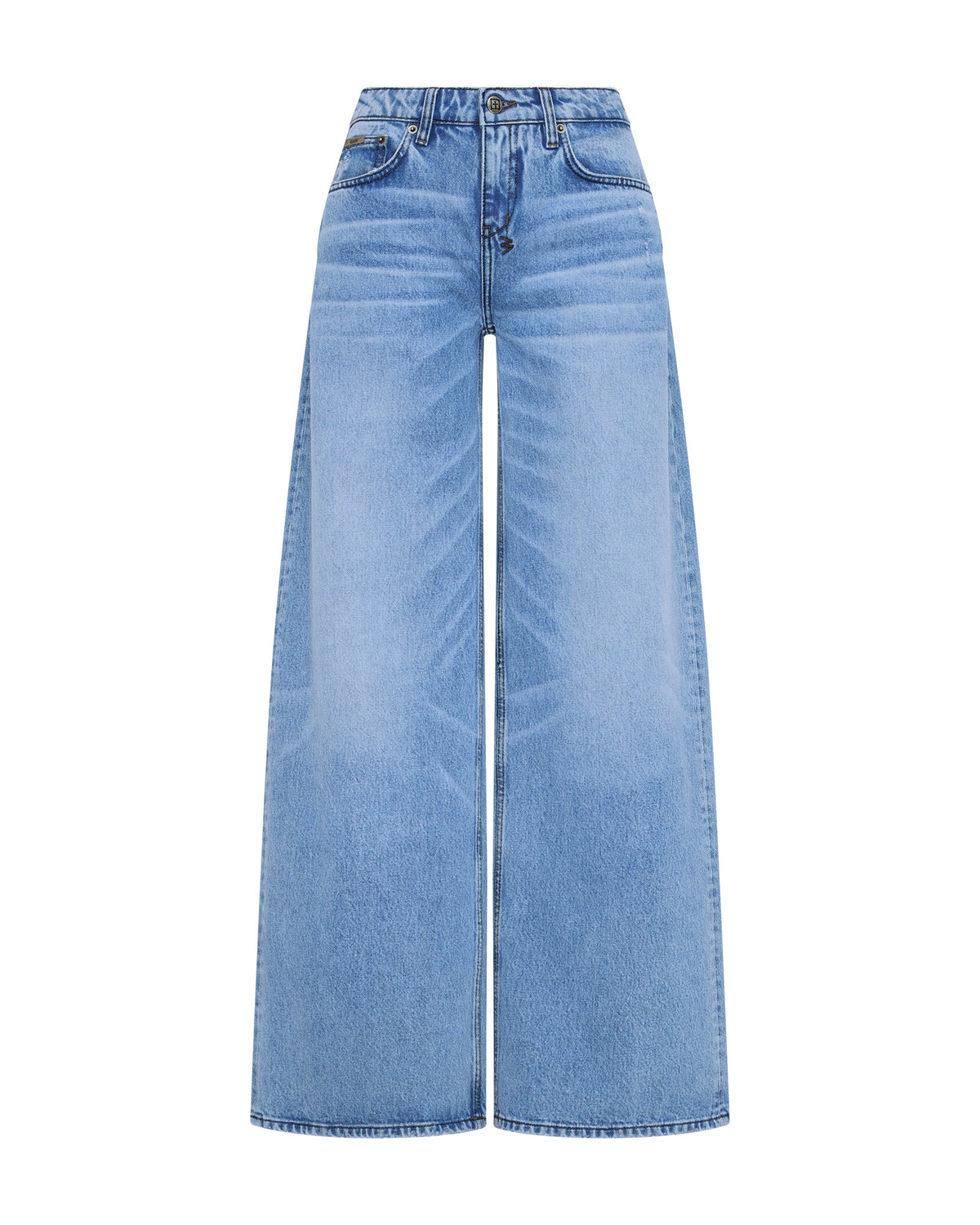 Womens Dropout Jean Mercer Blue Relaxed Denim Jeans - Denim