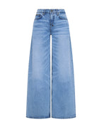 Womens Dropout Jean Mercer Blue Relaxed Denim Jeans - Denim