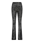 Womens Flare Pant Black Lace Bootcut Pants - Black