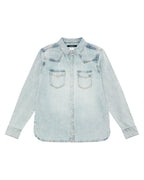 Mens Whiplash Ls Shirt Paragon Regular Shirts - Denim