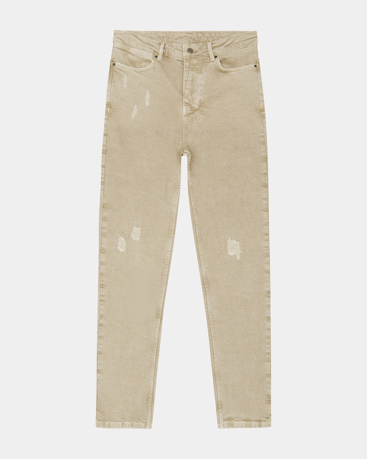 Mens Wolfgang Earth Tones Tapered Denim Jeans - Brown