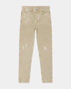 Mens Wolfgang Earth Tones Tapered Denim Jeans - Brown