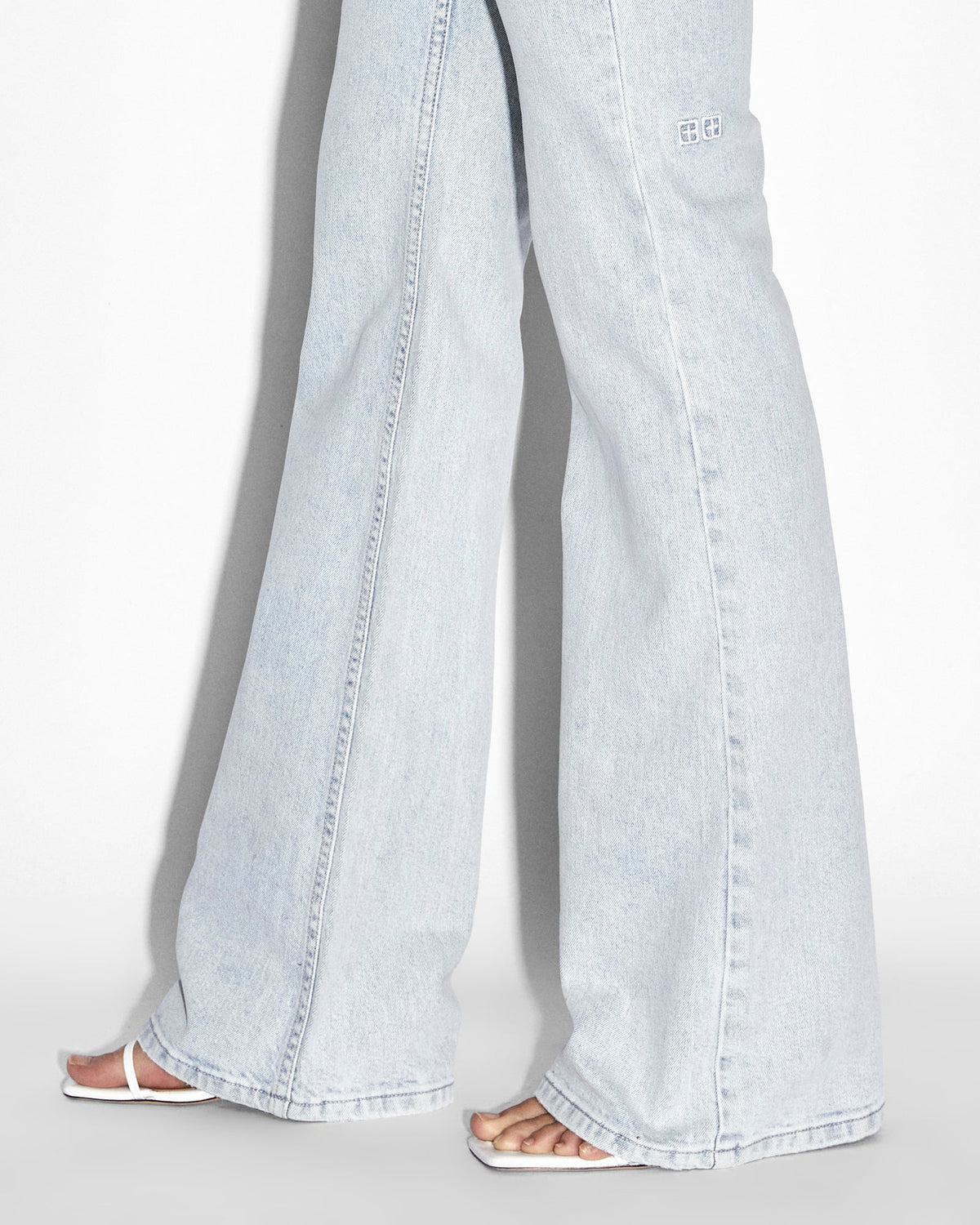 Womens Soho Ice Flipped Flare Denim Jeans - Denim