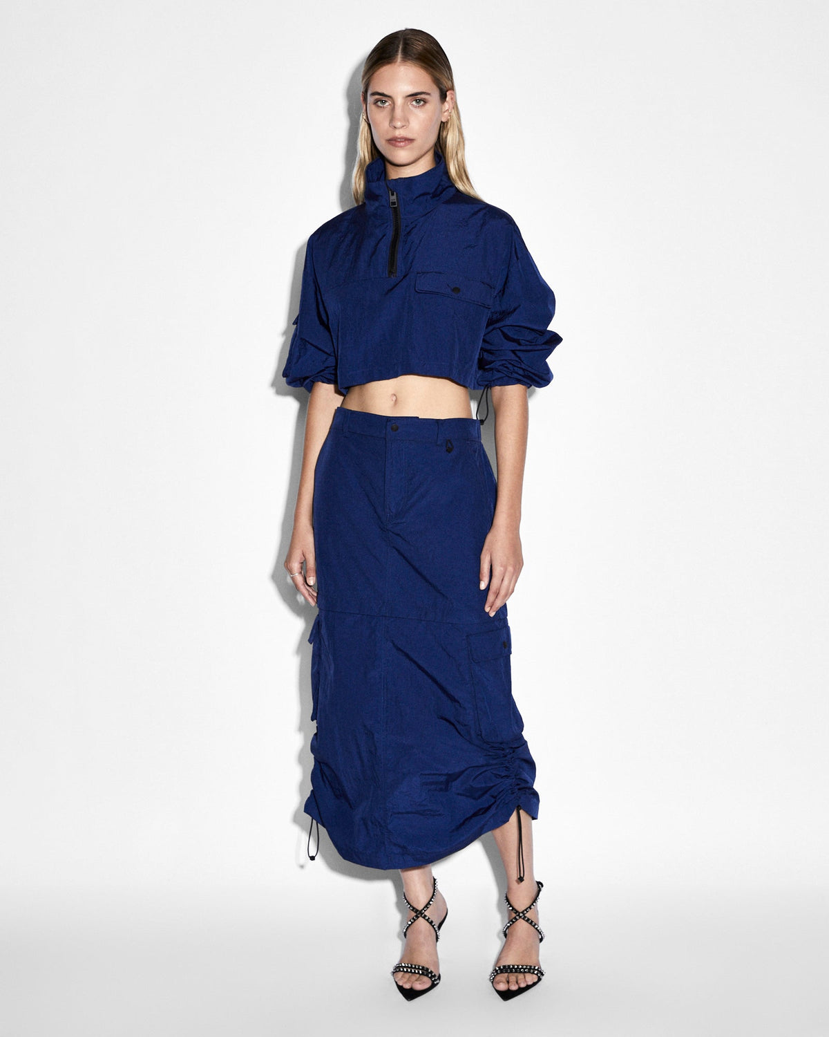 Womens Connekt Skirt Midnight Relaxed Skirts - Navy