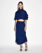 Womens Connekt Skirt Midnight Relaxed Skirts - Navy