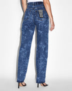 Womens Playback Imprint Straight Denim Jeans - Denim