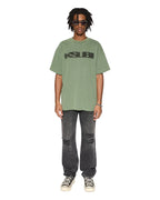 Mens Anti K Blakk Rokk Trashed Relaxed Denim Jeans - Black