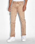 Mens Hazlow Dune Straight Denim Jeans - Brown
