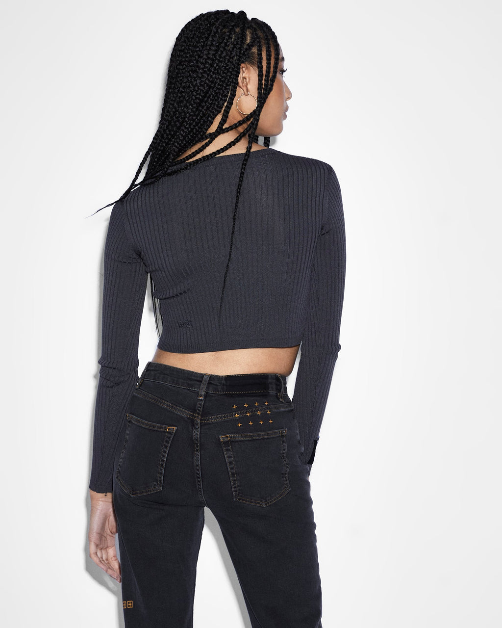 Womens Transcend Cardi Silver Fitted Fashion Tops - Grey