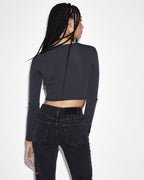 Womens Transcend Cardi Silver Fitted Fashion Tops - Grey