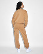 Womens 3 X 4 Klassic Crew Sunkissed Relaxed Fleece - Orange
