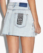 Womens Low Rider Mini Muse Kraft Slim Skirts - Denim