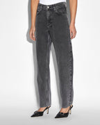 Womens Brooklyn Jean Daze Trip Straight Denim Jeans - Black