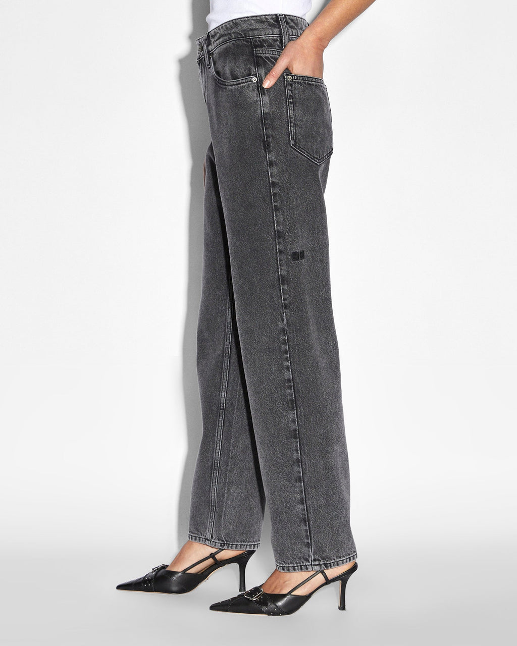 Womens Brooklyn Jean Daze Trip Straight Denim Jeans - Black