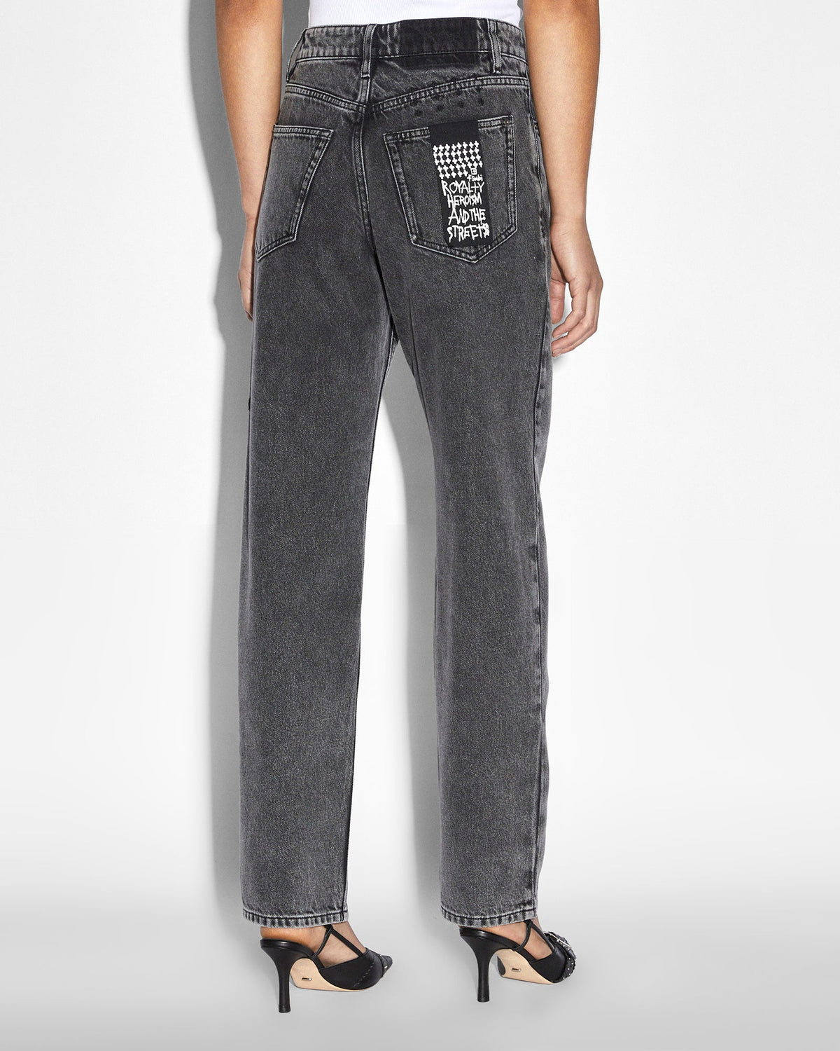Womens Brooklyn Jean Daze Trip Straight Denim Jeans - Black