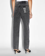 Womens Brooklyn Jean Daze Trip Straight Denim Jeans - Black